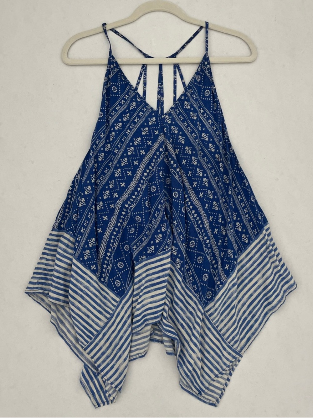 Blue & White Swim Dress Coverup